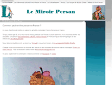 Tablet Screenshot of lemiroirpersan.com